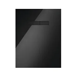 TECElux Betätigungsplatte 9650005 Glas schwarz, Tasten schwarz, manuelle Betätigung