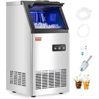 Vevor Kommerzieller Eisbereiter, freistehender Schrank, Maschine, 80 lbs/24 h,