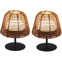 Lumisky Set mit 2 LED-Tischlampen, kabellos, TWINS Boheme,