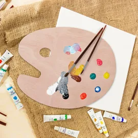 Relaxdays Mischpalette 1 St. 40 cm x 30 cm Braun