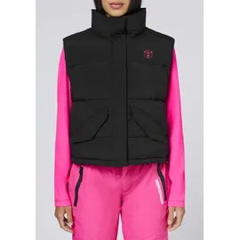 Chiemsee Steppweste CHIEMSEE, Damen, Gr. XL (42), schwarz beauty, 100% Polyester, Westen Steppweste
