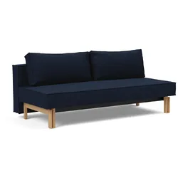 INNOVATION LIVING Schlafsofa Sly Wood Stoff Blau Blue