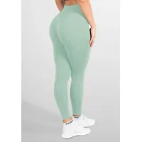 SMILODOX Leggings Amaze Pro Grün Melange | Gr.: M