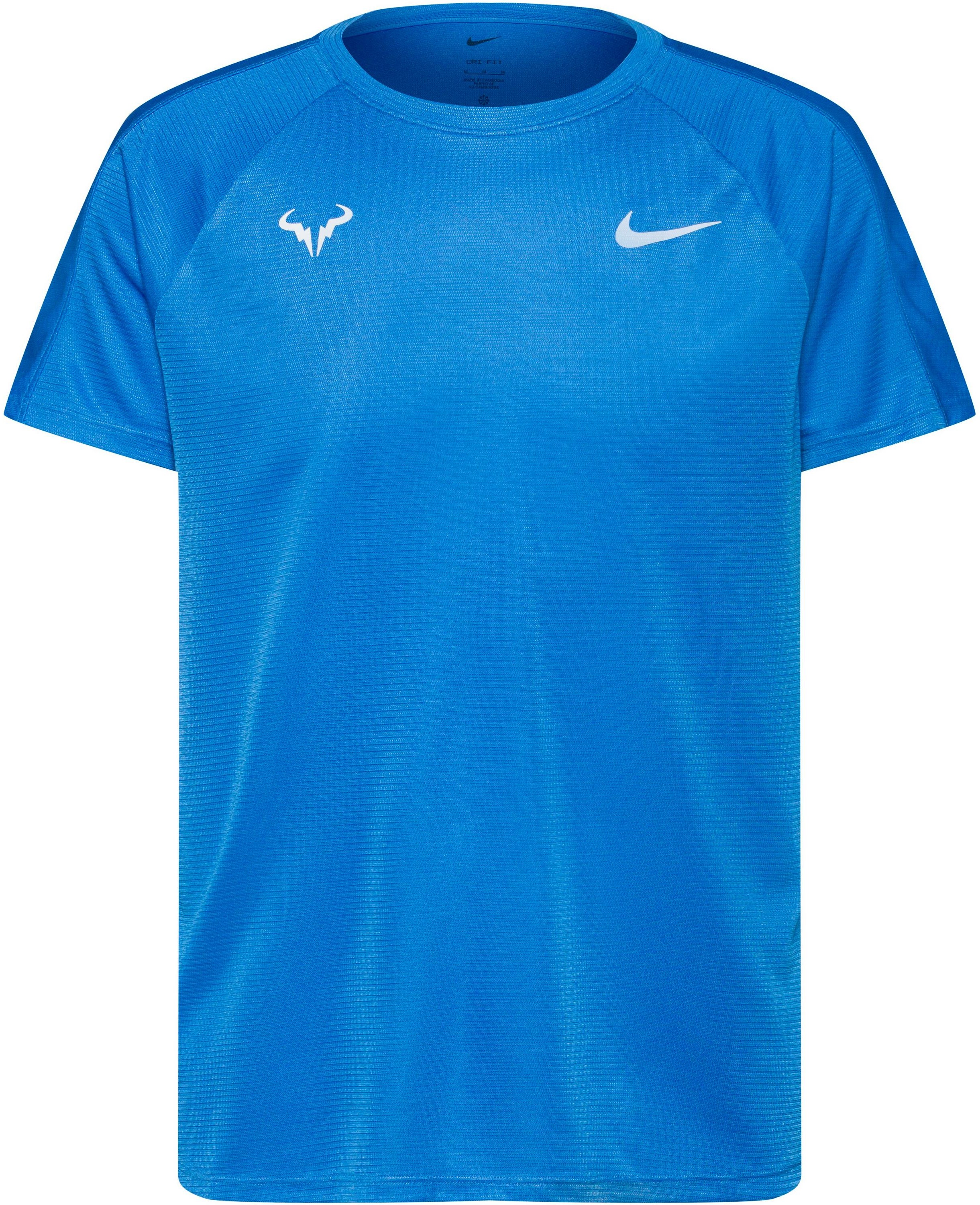 Nike Rafa Nadal Tennisshirt Herren in lt photo blue-white, Größe M - blau
