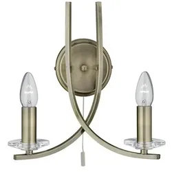 Searchlight 4162-2AB Ascona Wandleuchte 2xE14