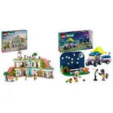 LEGO Friends Heartlake City Kaufhaus, Puppenhaus-Spielzeug für Mädchen und Jungen & Friends Sterngucker-Campingfahrzeug Set mit Geländewagen-Auto und Spielzeug-Teleskop