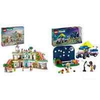 LEGO Friends Heartlake City Kaufhaus, Puppenhaus-Spielzeug für Mädchen und Jungen & Friends Sterngucker-Campingfahrzeug Set mit Geländewagen-Auto und Spielzeug-Teleskop