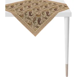 Mitteldecke APELT "1310 Herbstzeit, Herbstdeko, Herbst", braun (braun, natur), B:85cm L:85cm, Baumwolle, Tischdecken, Digitaldruck