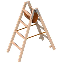 Layher 1053 Holzstehleiter nach Ö-Norm Z1501 2x4 Sprossen