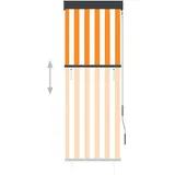 vidaXL Außenrollo 60 x 250 cm Weiß und Orange