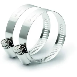 OASE 55690 Edelstahl-Schlauchschellen 1 1/2"-2", silber, 2 Stück