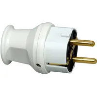 Kopp 179704006 Schutzkontakt-Stecker mit Knickschutz Grau