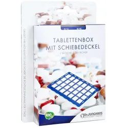 Tablettenbox 1 Woche 28 Fächer Schiebedeckel