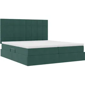 vidaXL Bett 180 x 200 cm Dunkelgrün
