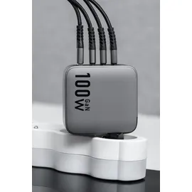 forcell F-Energy Ladegerät mit 3x USB C und USB A - 100W PD und Quick Charge 4.0