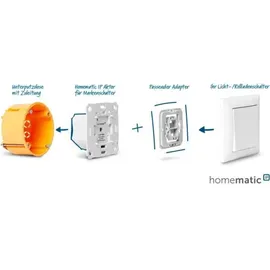 eQ-3 Homematic IP Dimmaktor für Markenschalter, Schaltaktor mit Dimmfunktion (143166A0)