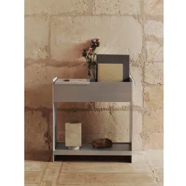 Ferm Living Lager Plant Box mit Shelf 60 x 30 cm Grau/Silber