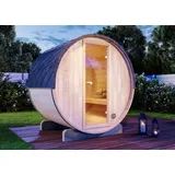 FinnTherm Fass-Sauna Mini XS inkl. 6 kW Ofen + int. Steuerung