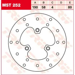 TRW Lucas Remschijf MST252, stijf