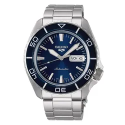 Seiko SRPK97K1 5 Sports Herren-Armbanduhr Automatik Blau