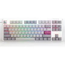 Ducky One 3 TKL Gaming Tastatur, RGB LED - MX-Brown (DE, Kabelgebunden), Tastatur, Grau