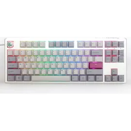 Ducky One 3 TKL Gaming Tastatur, RGB LED - MX-Brown (DE, Kabelgebunden), Tastatur, Grau