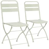 VS Venta-stock GARTENKLAPPSTUHL-SET Perla Metall