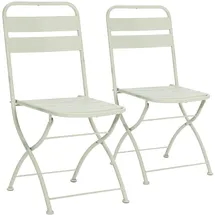 VS Venta-stock GARTENKLAPPSTUHL-SET Perla Metall