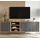meble lindner Apollo TV-Lowboard 150 x 39 x 35 cm Graphit/Eiche Holzwerkstoff