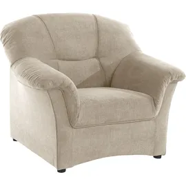 DOMO collection Sessel Sarafina Mikrofaser 102 x 83 x 81 cm Beige mit Federkern