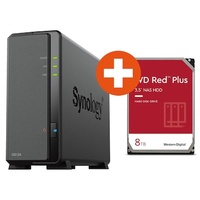Synology DS124 NAS System 1-Bay inkl. TB Synology HDD