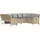 vidaXL Garten-Lounge-Set 9-tlg. beige