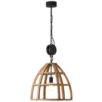 Brilliant Pendelleuchte Matrix Nature antik Holz schwarz E27max. 60W, 47cm