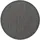KADIMA DESIGN Küchenteppich Uni Robust Waschbar Terrasse Garten Rund 120 x 120 cm Schwarz