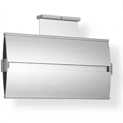 Schild Elegantes Leitsystem, Ausführung Deckenmontage, Alu, eloxiert, 297x148 mm