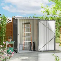 Outsunny Gerätehaus 1 x 1,03 m Grau