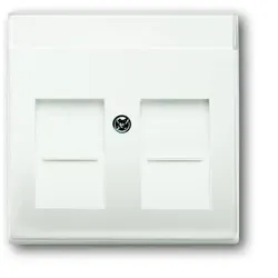 Busch-Jaeger Abdeckung Modular-Jack-Einsatz Verkehrswei?, Wei? 2CKA001710A3887