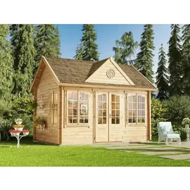 Alpholz Gartenhaus Clockhouse 44 4,44 x 3,54 m Beige