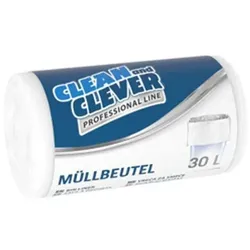 Stammartikel Müllbeutel Professional Line Clean and Clever 30L weiß PRO 73