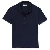 Lacoste Stretch Cotton Piqué Kurzarm-poloshirt - Marine 38