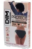 DIM Protect Culotte de règles Lavable - Slip Coton bio Flux Abondant 44/46 Menstruelle