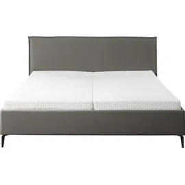 Musterring »Elos« Kopfteil mit doppeltem Stehsaum, Metallfuß in schwarz, in 4 Größen grau