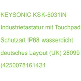 KeySonic KSK-5031IN Tastatur mit Touchpad UK schwarz