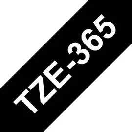 Brother TZe-365 36mm weiß auf schwarz