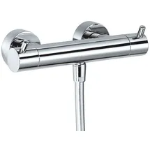 HSK Aufputz-Sicherheits-Duschthermostat Rund Chrom