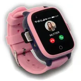 KUUS. W2 Smartwatch Kinder Mit GPS und Telefon - GPS Tracker Kinder mit ortung - Kinder Smartwatch mit GPS mit SIM, Videoanruf Telefonieren, SOS Anrufen IP67 wasserdichte GPS Tracker Kinderuhr (Rosa)