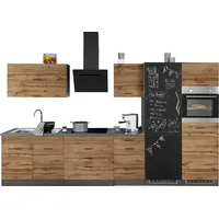 kochstation Küchenzeile KS-Trier 350 cm grau