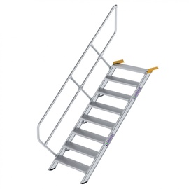 Günzburger Treppe 45° inkl. einen Handlauf, 800mm Stufenbreite, 8 Stufen