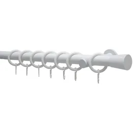 GARDINIA Gardinenstangen-Set Korfu Ø 28 weiß