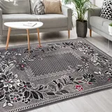 Mazovia Modern Teppich - Kurzflor - Teppich für Wohnzimmer, Schlafzimmer, Esszimmer - ÖKO-TEX Wohnzimmerteppich, Robust und pflegeleicht, Niedrige Florhöhe – Teppiche - grau 160 x 220 cm